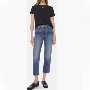 Mother The Tomcat Crop Straight Leg Jeans